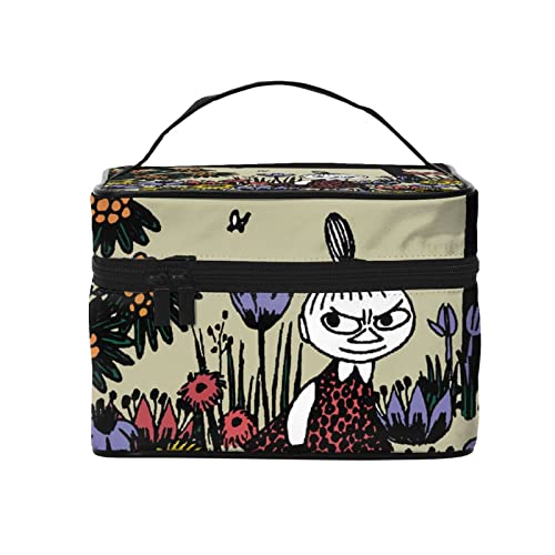 ムーミン 化粧ポーチ メイクポーチ おしゃれ コスメポーチ 持ち運び 機能的 大容量 防水 小物入れ 軽量 出張 旅行 ポーチ レディース 収納ポーチ 化粧品収納 厚さ23cm *幅17cm *高さ16cm