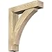 Ekena Millwork BKT0604X26X30THR05RDF Thorton Block Smooth Offset Brace, 26"D x 30"H Rustic Wood Bracket, 6" W Douglas Fir (Rough Sawn)