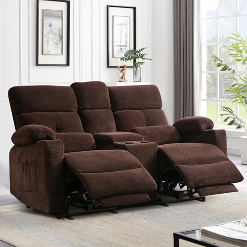 Home Theater Seating Loveseat Recliner Sofa, Power
