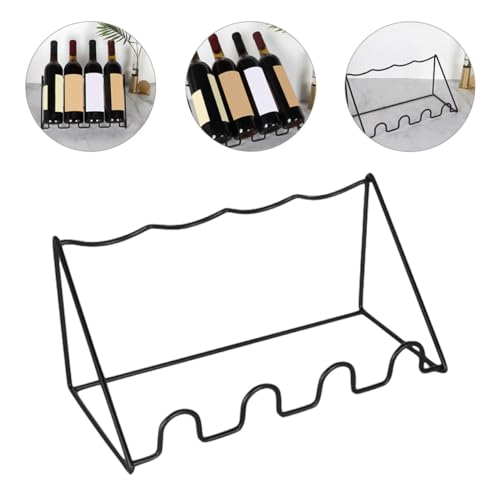 Soporte de vino de mesa multi ranuras moderno miniatura 4