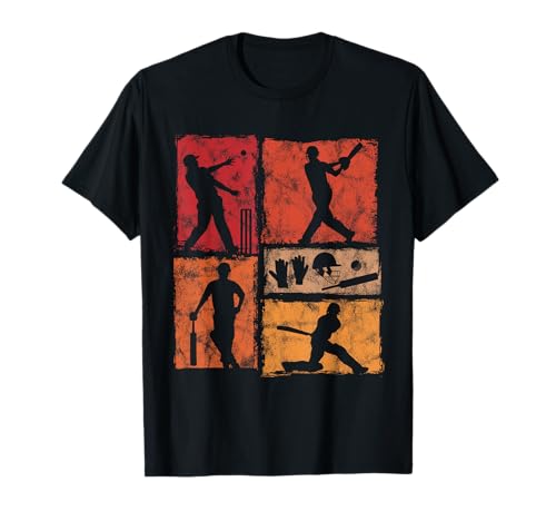 Joueurs de l'équipe de Cricket rétro pour Hommes, Femmes, Enfants Vintage T-Shirt