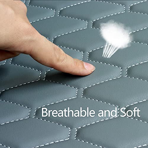 Cusaota 1 Piece Car Seat Covers Protectors For Front Seat Bottoms, Luxury Pu Leather Breathable Car Interior Seat Cushion Pad Mat For Auto Supplies (Sedan Suv Truck Jeep Mini Van) (Gray-1Pcs) #TOP5