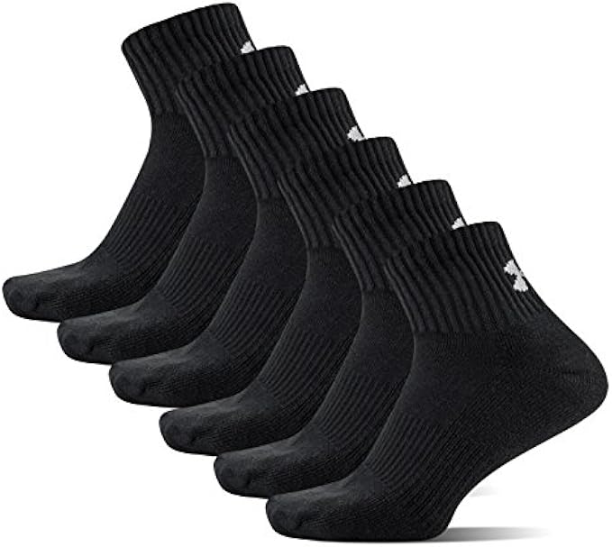 Under Armour Adult Cotton Quarter Socks, Multipairs