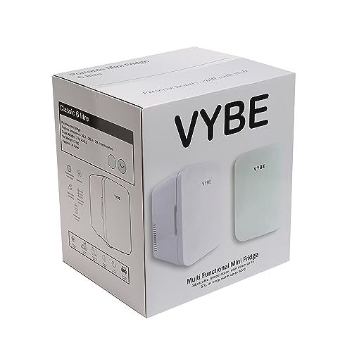 Image of Vybe Mini Beauty Fridge (6 Liter):AC /DC Portable Thermoelectric Cooler and Warmer.Also Used as Car Mini Fridge for Long Travel.Used to Store - Serums,Moisturizers,Toners, Cream,Nail Polish (VYBE1002)