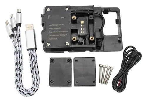 Motorrad Handyhalterung Für BMW Für K1300GT Für K 1200 GT Für K1200GT 2006 Motorrad Windschutzscheibenständerhalter Telefon Mobile Navigationsplattenhalterung GPS-Halterung(B)