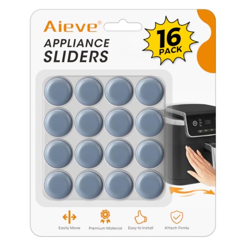 Image of Aieve Appliance Slider, 16 Pcs Self Adhesive Appliance Rollers | 360 Easy Moving & Space Saving Small Countertop Rollers, Kitchen Accessories for Kitchen Appliance Small Furniture