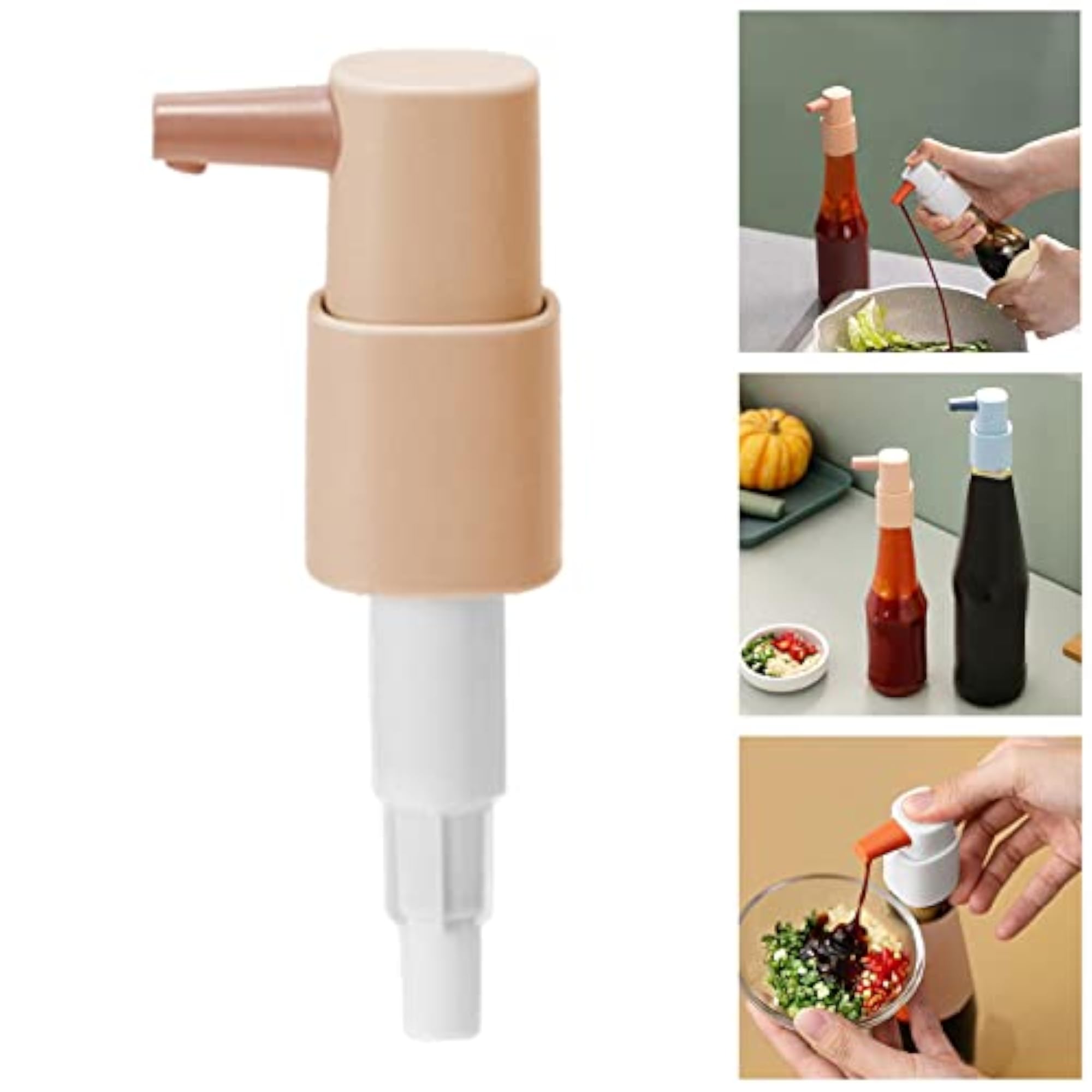 Sauce Dispenser Pump for Kitchen Ketchup Salad Dressing Oil