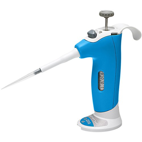 Vista Lab Ovation M Mechanical Volume Set Pipette, Blue, 20 to 200 uL