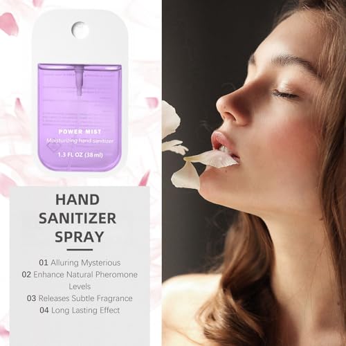 Mist Hydrating Hand Sanit-izer Spray for Adults,Multi-Flavor,Cleanses Your Hands,Hand Sanit-iser Mini,Hand Sanit-iser Travel,Small Hand Sanit-iser,Spray Sanit-iser for Hands,Natural,(Lavender) - Image 3