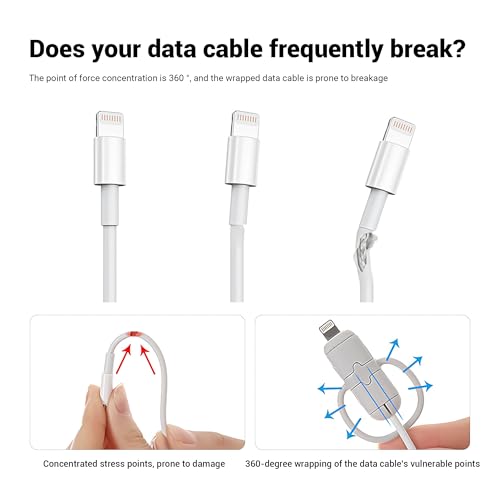 Funda de silicona antirotura para cabezal de carga y protector de cable de alta resistencia 4