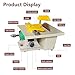 Mini Table Saw, Table Jewellery Lapidary Saws with Flexible Shaft, 0-10000r/min, Adjustable Speed & Angle, 750W Electric Stone Polishing Machine for Stone, Wood, Plastic, Acrylic, Craft Cutting