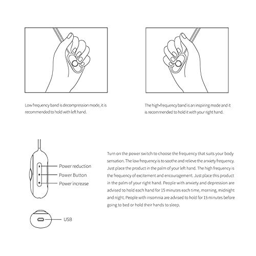 image for Hoyvo Sleep Aid Device, Rechargeable Portable USB Sleep Devices, Sleep