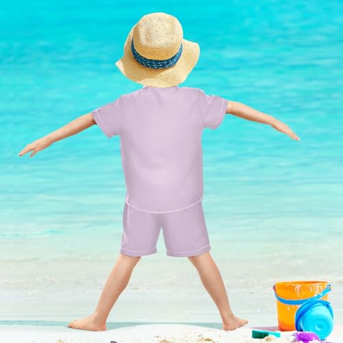 Image of 3T Toddler Boy Shorts Set Teal Hawaiian Button Down Shirts Summer Outfits for Little Boy