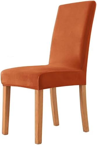 Miniatura 8 de 1246 piezas de terciopelo para silla de comedor, funda elástica de elastano para silla de comedor, funda de asiento para boda, hotel, banquete, 5,