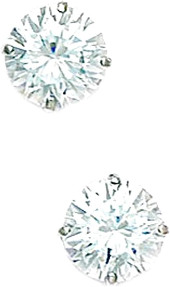 925 Sterling Silver Rhodium Plated 8mm Ball Earrings Ball Earring for Women