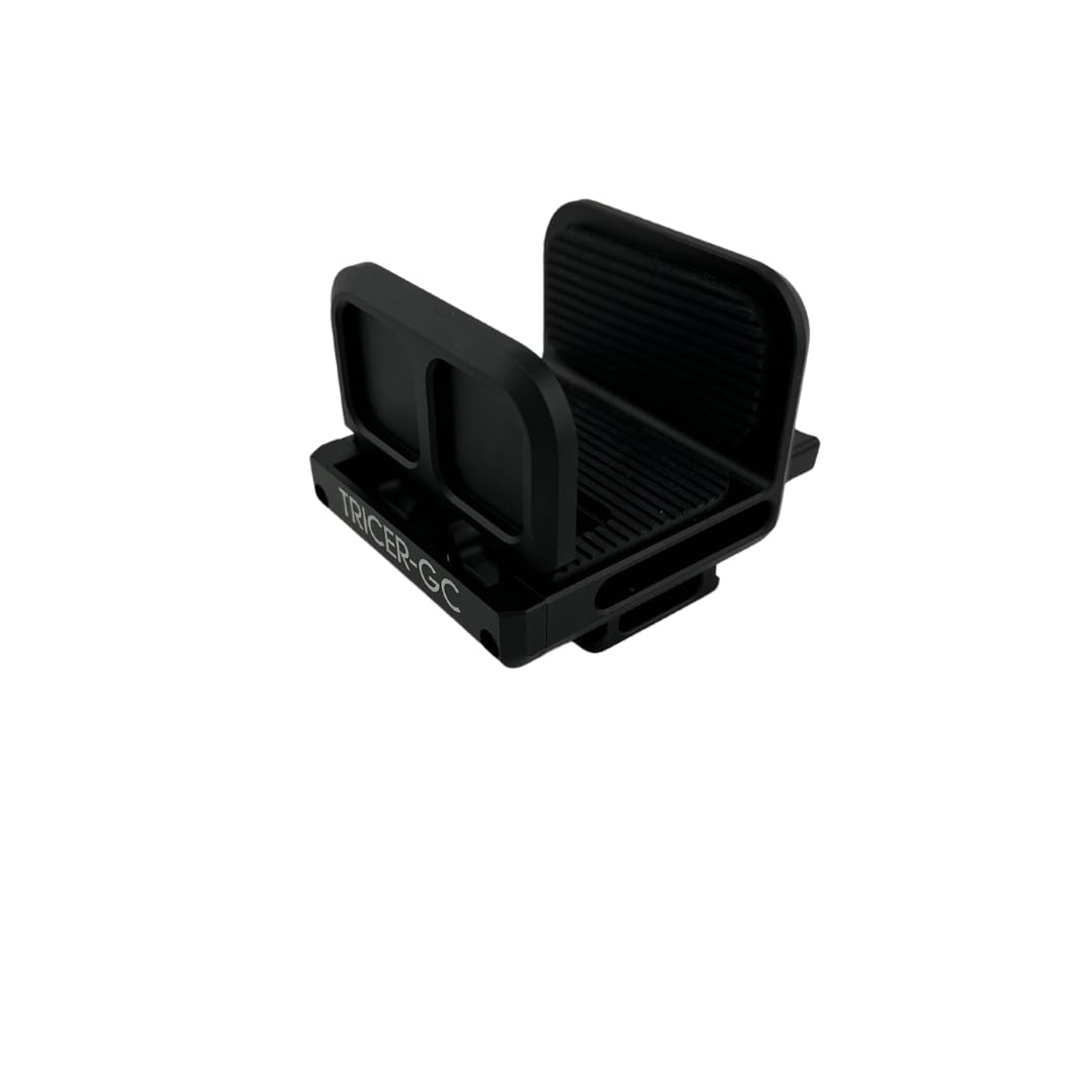 Tricer GC Gun Clamp | 9.9 oz Billet Machined | Hunter-Specific Design | Universal Tripod Compatibility with Arca Swiss, 1/4-20, and 3/8-16 Threads |