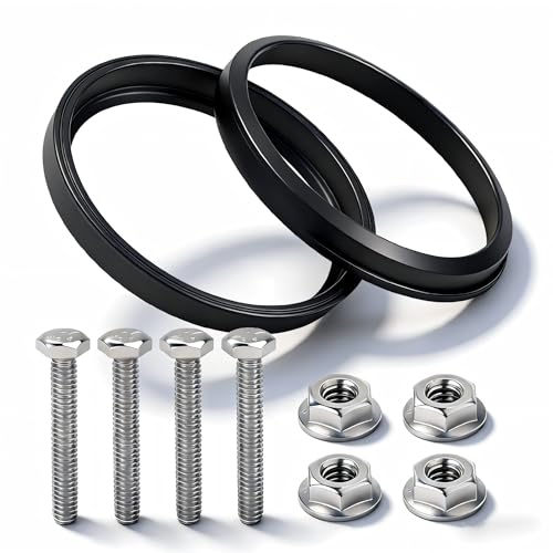Image of T1003-7VP 3 inch Replacement Seal with Hardware for Valterra RV Sewer Valve | Waste Valve Leak-Proof Seal Kit for 3'' RV /Camper /Travel Trailer Sewer Valve, Black Water Septic Tank and Holding Tank-2 Set