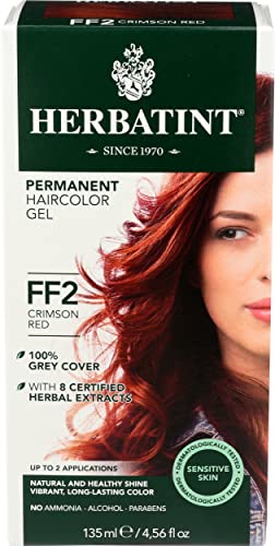 Herbatint Flash Fashion Permanent Herbal Hair Color Gel #ff2 Crimson Red - 4.56 Oz