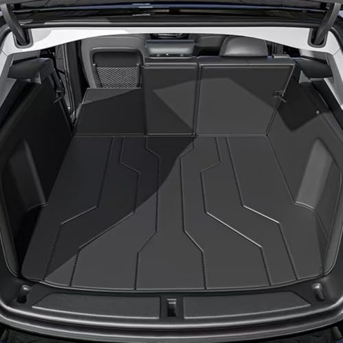 令和3年/12発売の新型レガシィアウトバックBT5モデル専用 車のラゲッジマット トランクマット 防水 滑り防止 汚れ防止 専用トランクマット レザー材質 立体設計 耐磨耗性 傷防止 耐摩擦 全天候型 車種専用設計 取付簡単 カー用品 旅行 家族用(黒)