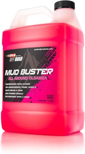 P & S PROFESSIONAL DETAIL PRODUCTS P&S Off Road Mud Buster Foaming Cleaner – Heavy-Duty Degreaser for Undercarriages, Frames & Wheels – Tough on Mud & Grime, Corrosion Protection - 1 Gallon