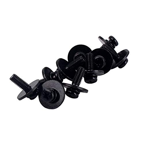 image for Exceart 10pcs Drum Mounting Screws with Washers for Drum Lugs Black, 1