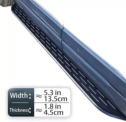 Estribos laterales de aluminio negros para Chevy Traverse 2024-2026 miniatura 2