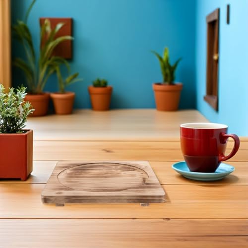 Dessous de plat bois support chaud pour poêle et casseroles