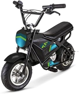 Kid Trax Kids KTX Mini Bike, 24 Volt, Youth 8-12 Years Old, Max Rider Weight 120 lbs, Black, (KT1598A)
