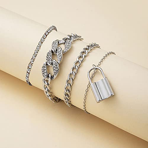 Image of yfstyle Butterfly Ankle Bracelet for Women Rhinestone Anklets Bulk Adjustable Layered Beach Ankle Bracelet Braided Chain Anklet Charm Ankle Bracelet Jewerly Gift
