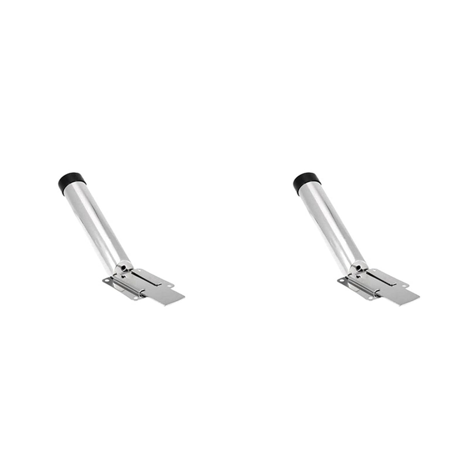 Support de canne à pêche Marine, 2 pièces, support coulissant en acier inoxydable amovible