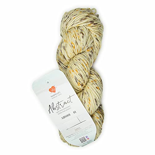 Image of Abstract - India s First Hand Painted Yarn. Machine Washable Superfine Merino Wool. Oekotex Class 1 Certified. (Shade no - ABS008)