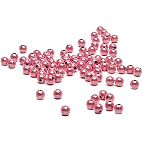 Beads Unlimited Miracle Bead Pale Pink Plastic Round 8mm-Pack of 100 Cover