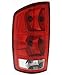 Evan Fischer Tail Light Assembly Compatible with 2002-2006 Dodge Ram 1500/2003-2006 Dodge Ram 2500 3500 Halogen Clear & Red Lens With circuit board Set of 2 Passenger and Driver Side