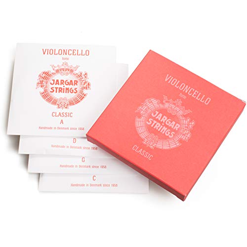 Cordes de violoncelle Jargar Classic Forte jeu de 4 cordes en acier chromé