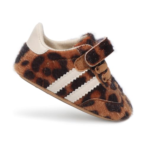 Image of Baby Boys Girls Sneakers Toddler Non-Slip Soft Rubber Sole First Walking Shoes Infant Newborn Crib Dress Shoes