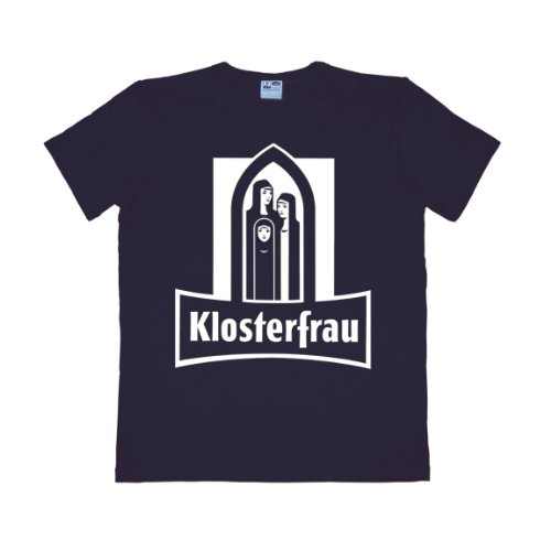 LOGOSHIRT - Klosterfrau - Logo - Easyfit T-Shirt - donkerblauw - Gelicentieerd origineel ontwerp, Maat XS
