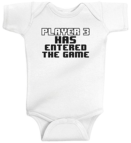 Threadrock Baby Girls' Player 3 Has Entered The Game Infant Bodysuit