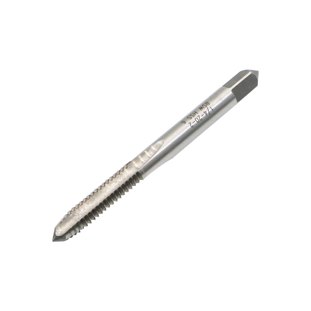 LingGan 1/4"-20 BSW HSS Right Hand Thread Tap High Speed Steel 6542 Used For Conventional Machine Tapping Or CNC Tapping, Can Tap Steel And Stainless Steel.
