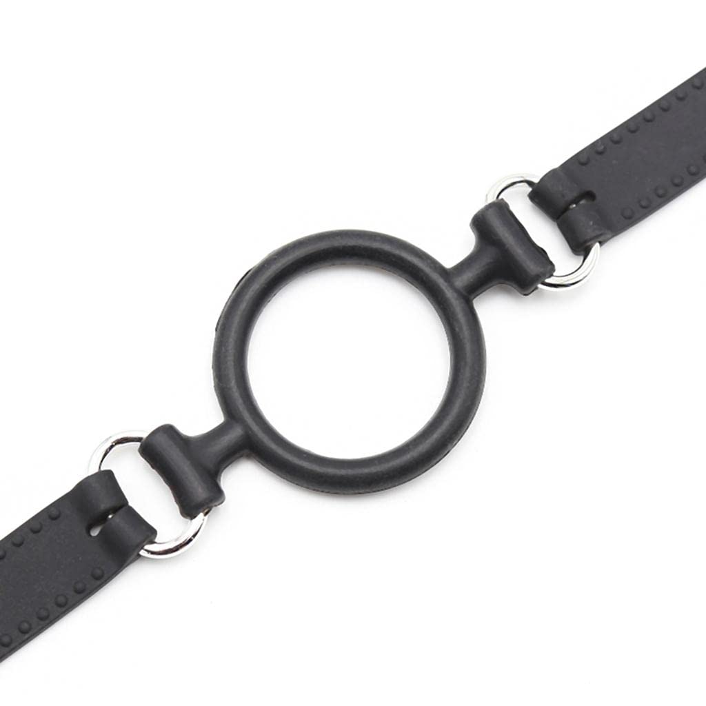 Bâillon En Forme de O, Bâillon Boule pour Adulte, Harnais de Tête avec Sangle Ajustable pour, Jeux de Rôle, Chambre à Coucher, Couples