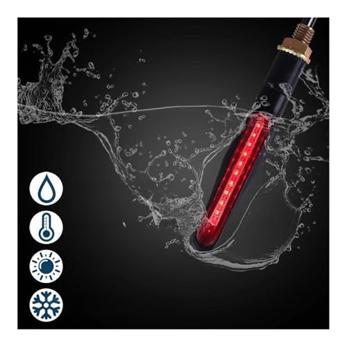 Clignotants LED moto anti-hyperflash avec relais et feux stop intégrés