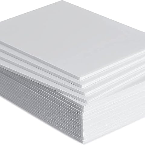 Rigid Polystyrene Foam Sheets White Board Slabs - Size 600mm Long x 400mm Wide x 25mm Thick - EPS70 SDN Floor Insulation Sheeting Packing Void Loose Fill Filler Protective Packaging (18) Cover