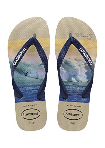 Chinelo Hype, Havaianas, Masculino, Areia/Marinho, 39/40