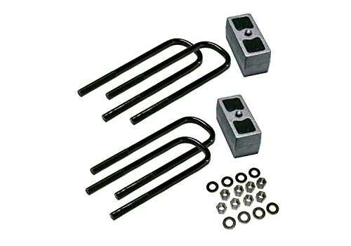 RealTruck SUPERLIFT SUSPENSION 3" Block Kit for Ford F-250 | Rear Lift Blocks, U-Bolts, & Hardware | 9086 | Fits 2011-2016 Ford F-250 Super Duty with Factory Overloads by Superlift Suspension - Used condition - CA$120.53