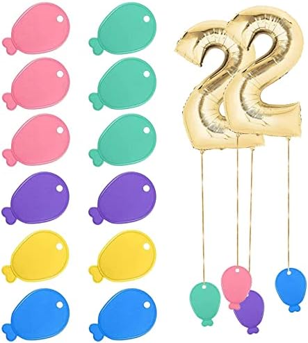 12 Pcs Balloon Weights Colorful Shaped Weights Plastic for Weights Colorful Weights Colors Plastic Balloon Shaped Weights for Helium Balloons, Parties and Celebrations Decoration