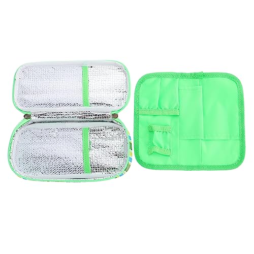 FRCOLOR Bolsa Enfriadora de Insulina Portátil con Aislamiento Térmico para Viaje Organizador para Diabéticos y Ligero con Diseño Compacto para Mantener Refrigerados