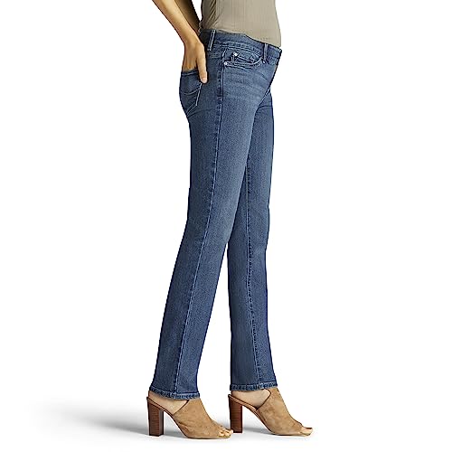Image of Lee Women's Petite Ultra Lux Comfort with Flex Motion Straight Leg Jean