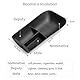 smabee Mittelkonsole Untere Aufbewahrungsbox geeignet für Smart #3 Mittelkonsole Unterer Raum Organizer Tray TPE Organizer Ordentlich Auto Innenraum Zubehör Schwarz