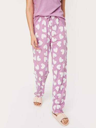 Image of Max Women's Printed Round Neck Half Sleeve Cotton Pyjama Set