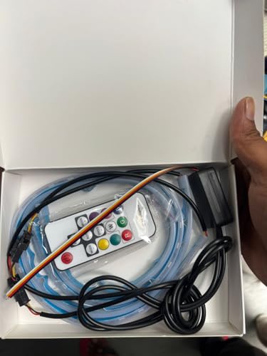 Image of Daytime Running Strip Light RGB Lights for Cars & Bikes with Wireless Remote Controller (60 cm, Set of 2 Pieces)