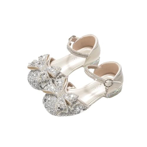 Toddler Girls Dress Sandals Glitter Flower Girl Mary Jane Flats Princess Wedding Party School Shoes for Little Kid